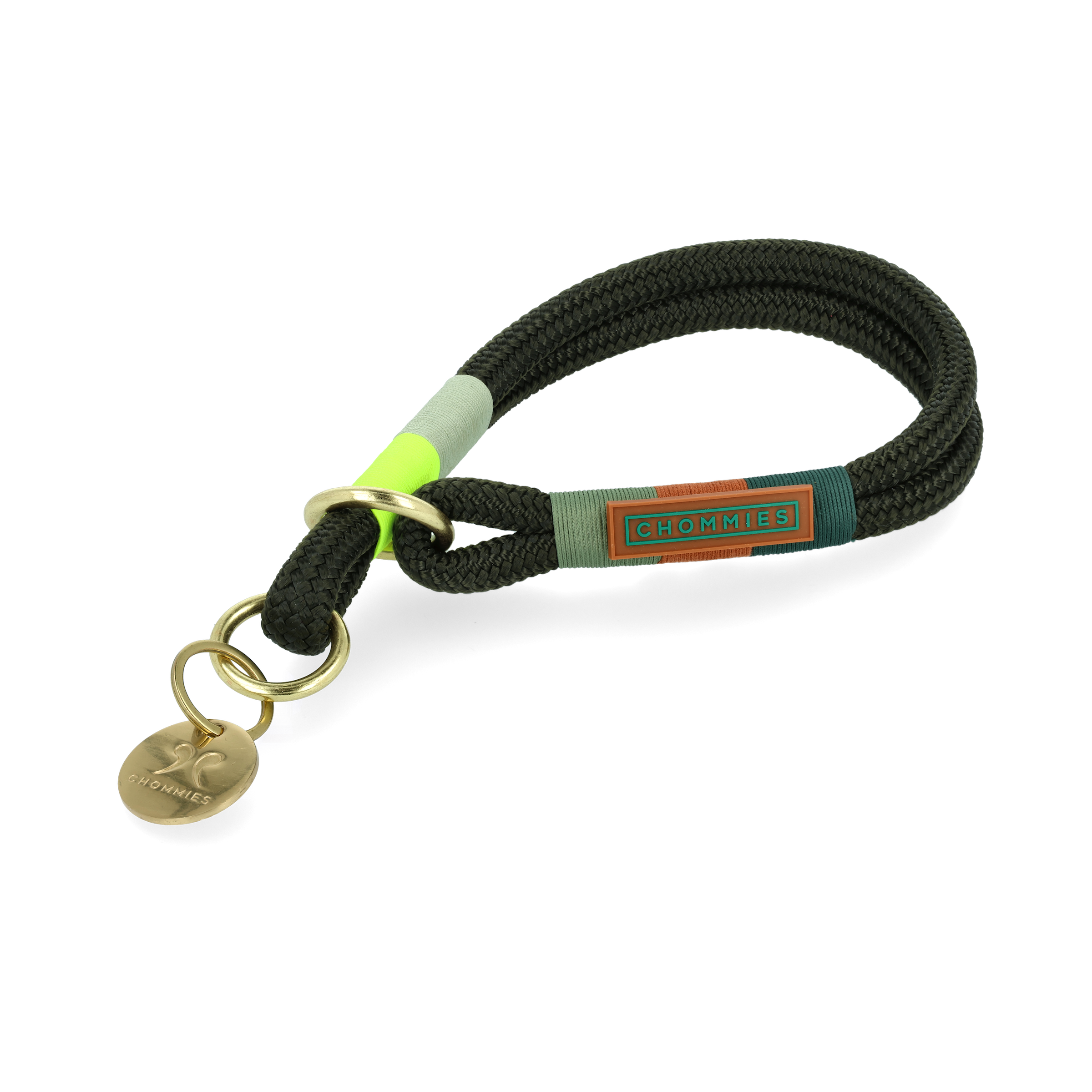 O-Ring Choker Dog Collar | Glow Bokkie on Olive